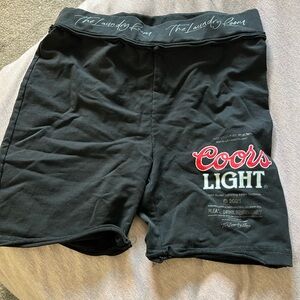 Black Coors Light Shorts